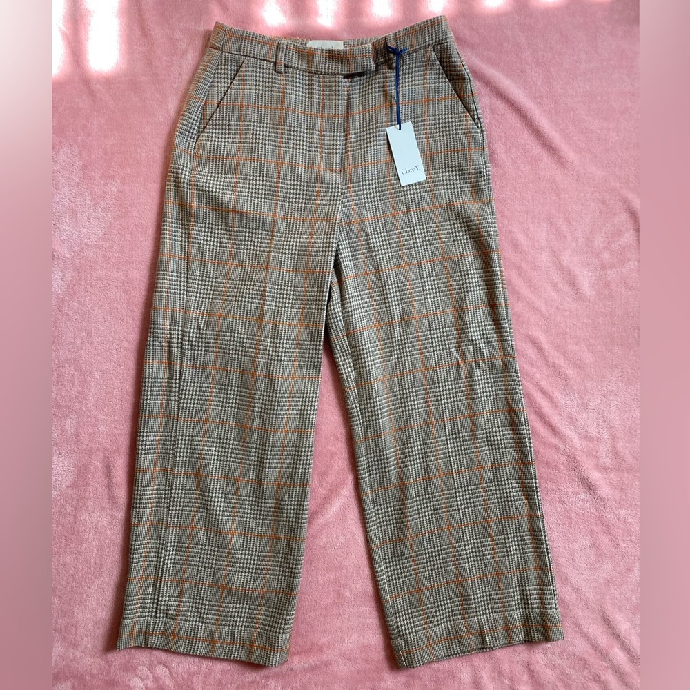 Clare V x Monoprix brown pants